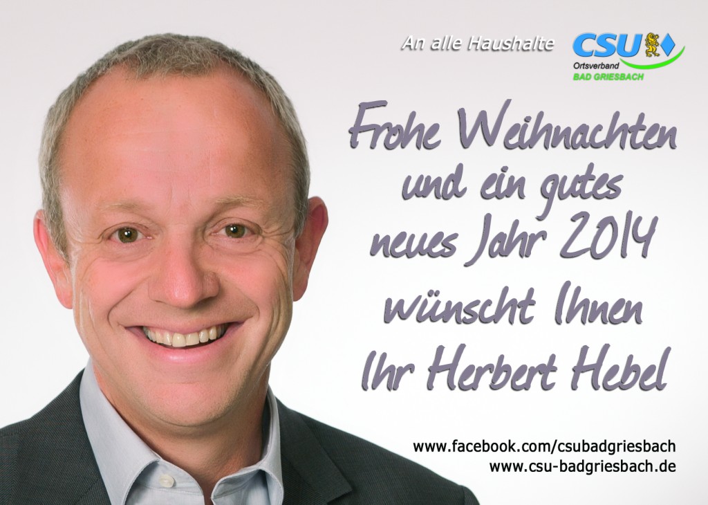 CSU Weihnachtskarte_Herbert Hebel